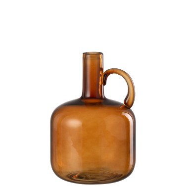 Vase 1 anse Verre Marron