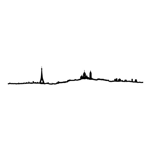 Paris - The Line noir 50 cm