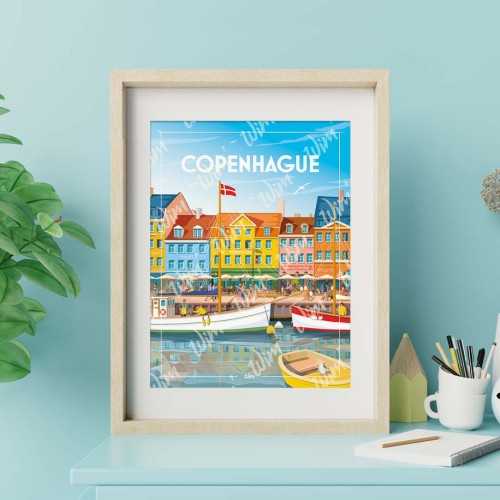 Affiche Copenhague