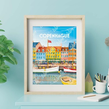 Affiche Copenhague