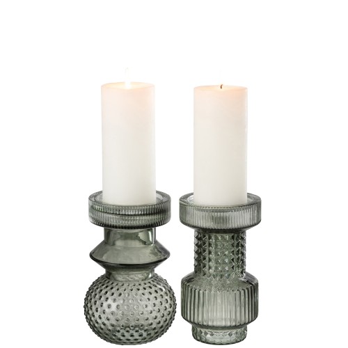 Chandelier Geo Verre Vert
