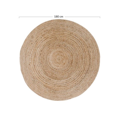 Tapis En Jute Naturel Rond D180