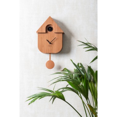 Horloge à pendule Coucou Moderne - Dark wood