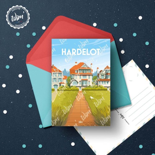 Carte postale Hardelot "Les villas Cordonnier"