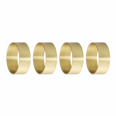 Rond de serviette or Laurie - Lot de 4