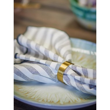 Rond de serviette or Laurie - Lot de 4