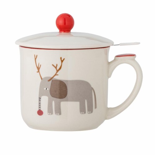 Tasse passoire à thé Valentin rouge