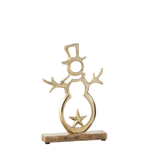 Bonhomme de neige or L