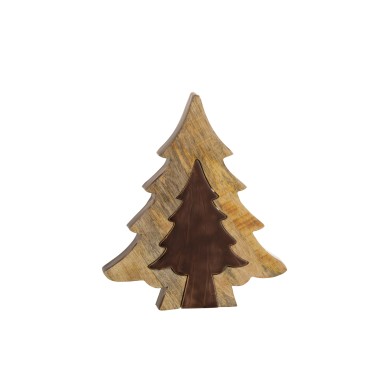 Sapin puzzle marron L