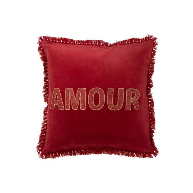 Coussin amour rouge