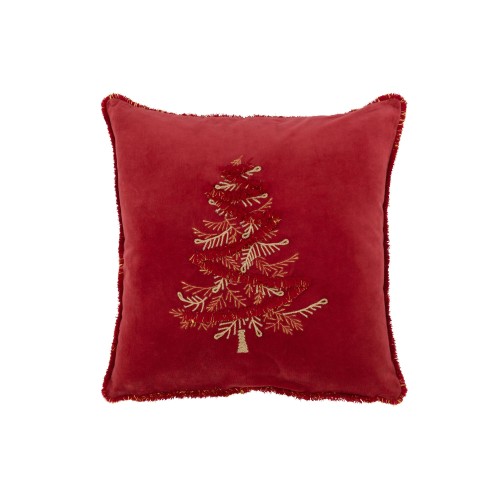 Coussin arbre rouge