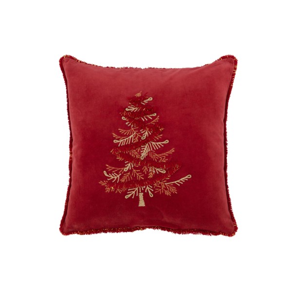 Coussin arbre rouge