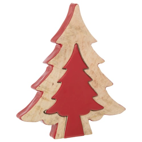 Sapin puzzle rouge M