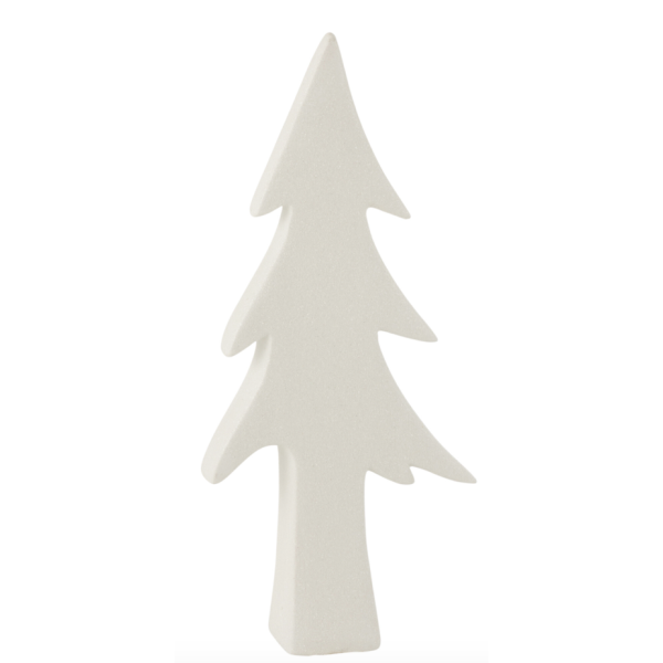Sapin en céramique blanc L