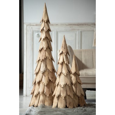 Sapin de noël en morceaux de bois S