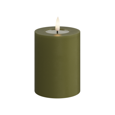 Bougie led vert olive H10