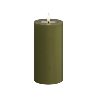 Bougie led vert olive H15