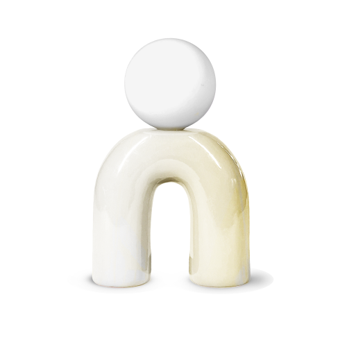 Lampe pop U vanille