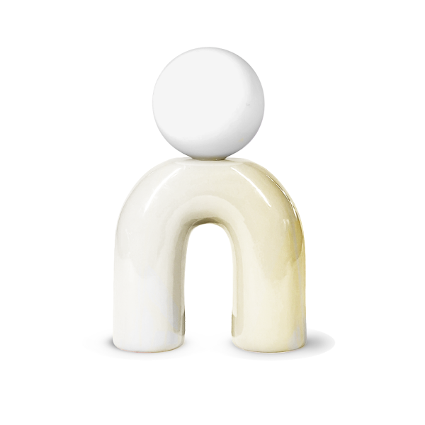 Lampe pop U vanille