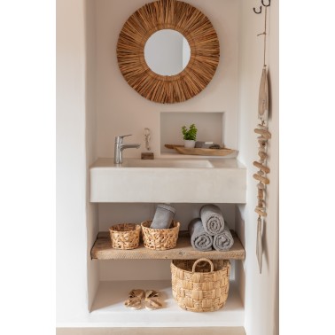 Set de 3 paniers rond Jacynthe