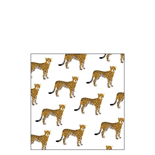 Lot de 20 serviettes léopard