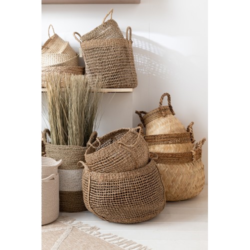 Set de 3 paniers en rotin