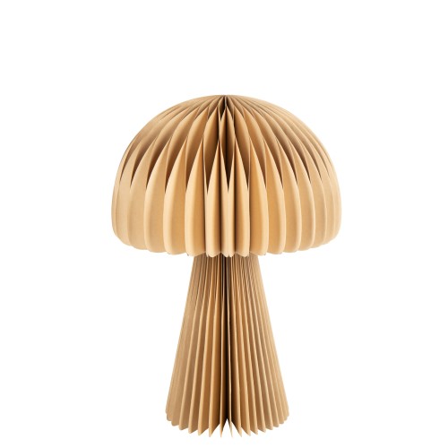 Abat jour champignon pliable en papier camel