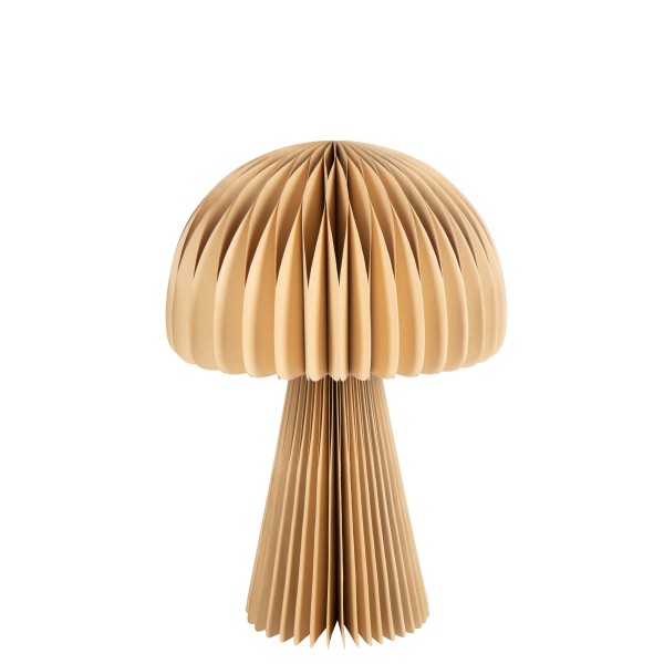 Abat jour champignon pliable en papier camel