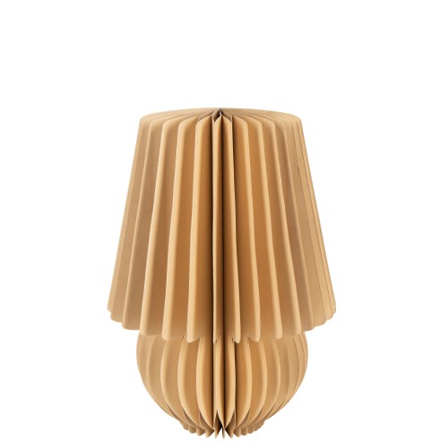 Abat jour pliable en papier camel
