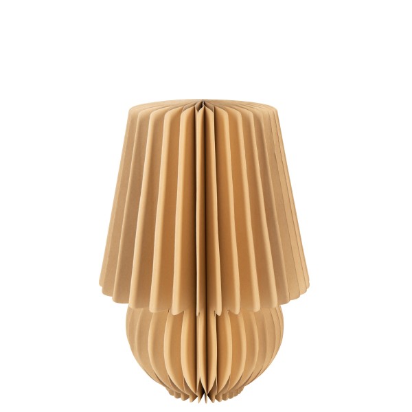 Abat jour pliable en papier camel