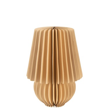 Abat jour pliable en papier camel
