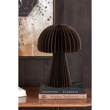 Abat jour champignon pliable papier marron