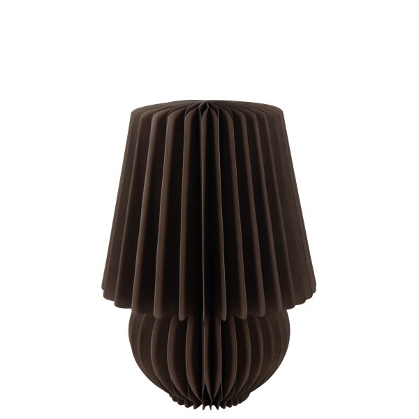 Abat jour pliable papier marron