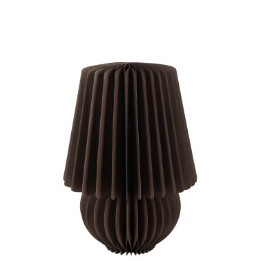Abat jour pliable papier marron