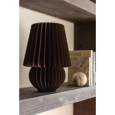 Abat jour pliable papier marron