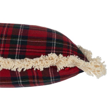 Coussin carreaux famille