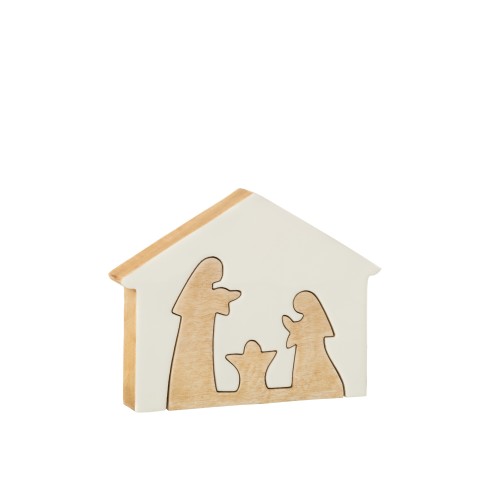 Crèche maison blanc L