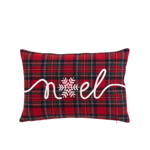 Coussin carreaux noël