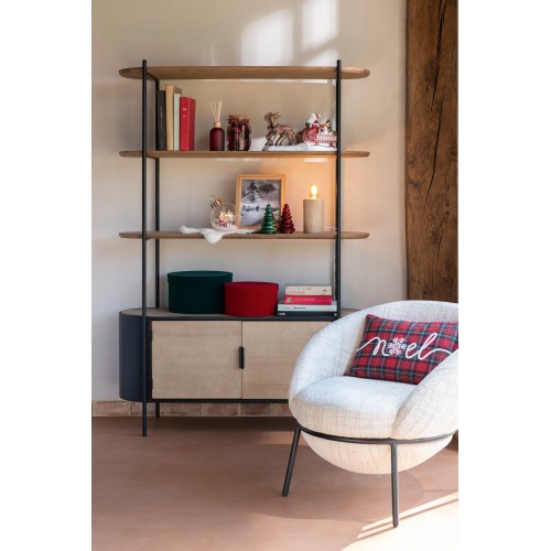 Coussin carreaux noël