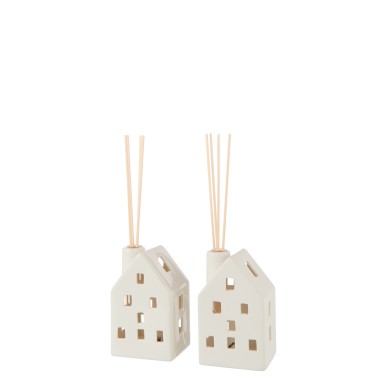 Vase maison led argile