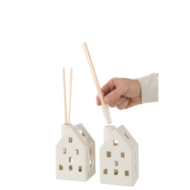 Vase maison led argile