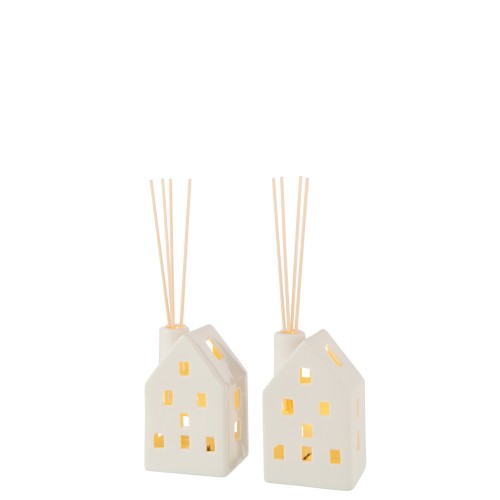 Vase maison led argile