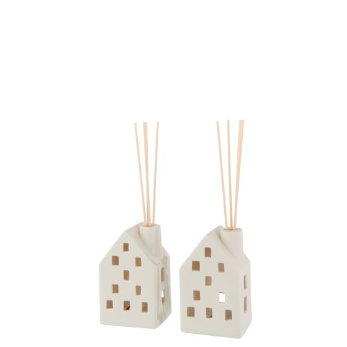 Vase maison led argile