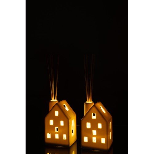 Vase maison led argile