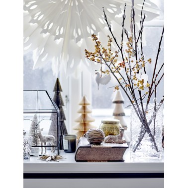 Tuan, lot de 3 rennes marron polyrésine