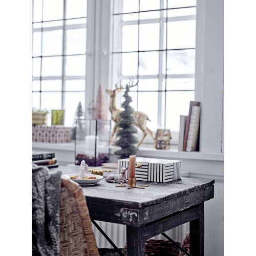 Tuan, lot de 3 rennes marron polyrésine