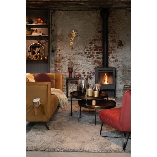 Set / 3 Tables gigognes rondes rouille