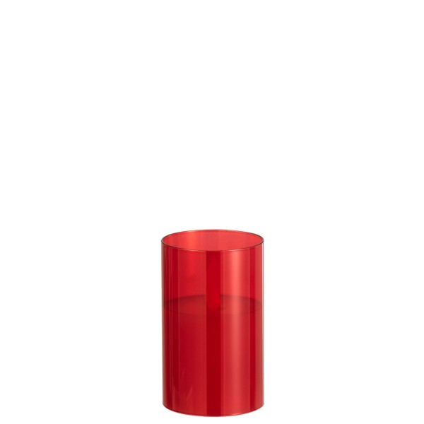 Lampe verre rouge S