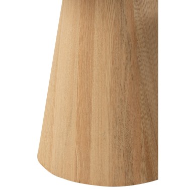 Set de 2 tables rondes bois naturel