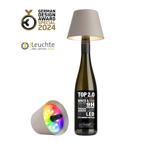 TOP 2.0 - sable, lampe - bouteille